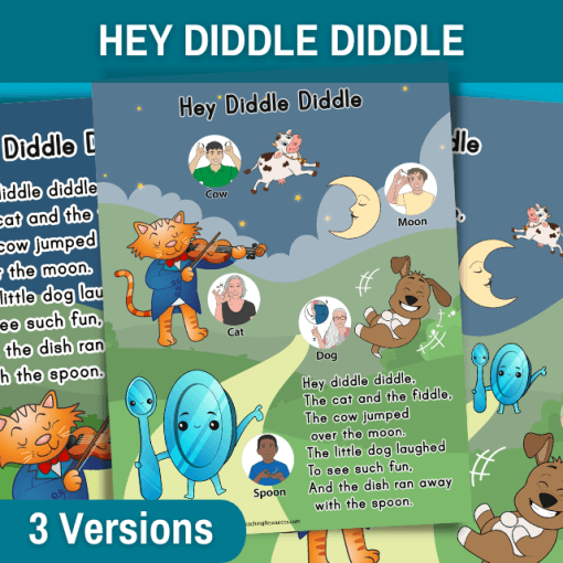 Hey Diddle Diddle Poem Printable - Image 3