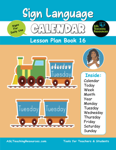 Calendar in Sign Language Resources