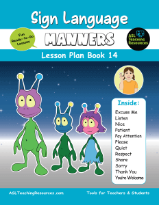 Manners in Sign Language Resources