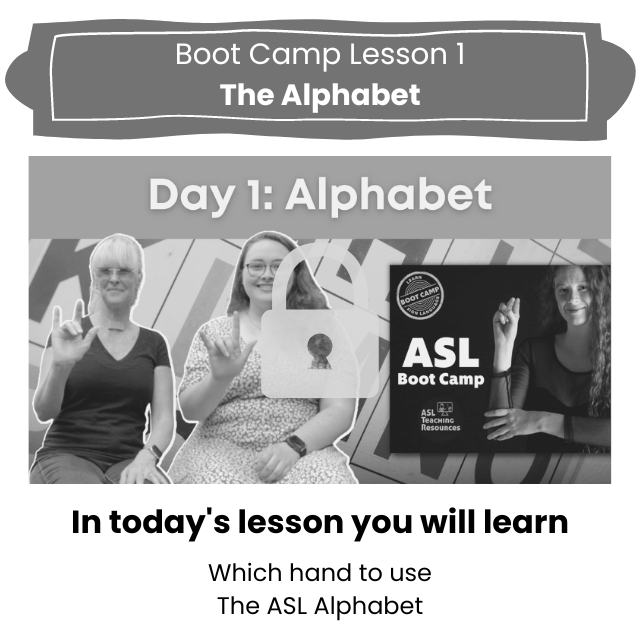 Day 1 ASL Alphabet Lock Day 1 ASL Alphabet Lock