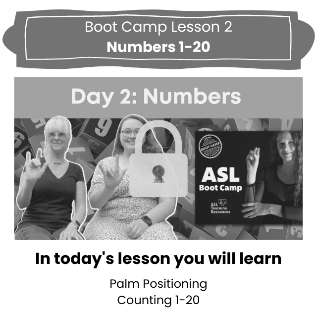 Day 2 ASL Numbers Lock Day 2 ASL Numbers Lock