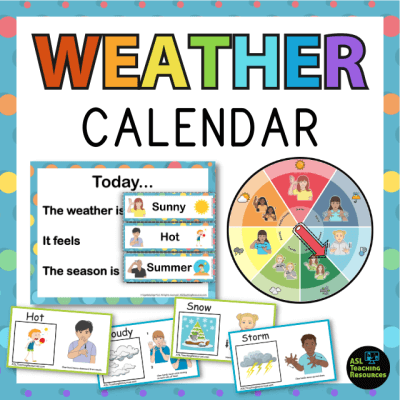 Classroom Weather Calendar Bundle - Polka Dot