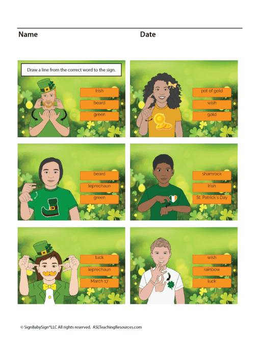St. Patrick's Day Vocabulary Words Part 2 - Image 2