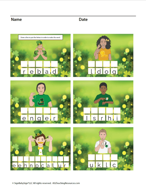 St. Patrick's Day Vocabulary Words Part 2 - Image 3