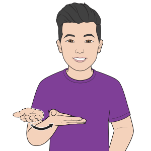 drawing of boy signing welome