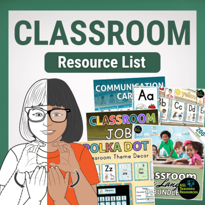 Classroom Must-Haves Resource List
