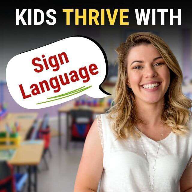 Kids thrive with sign language. Signing Stars Preschool.