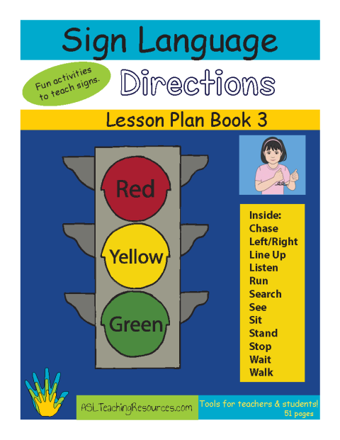 ASL Lesson Plan Book 03 - Directions - ASL Teaching Resources