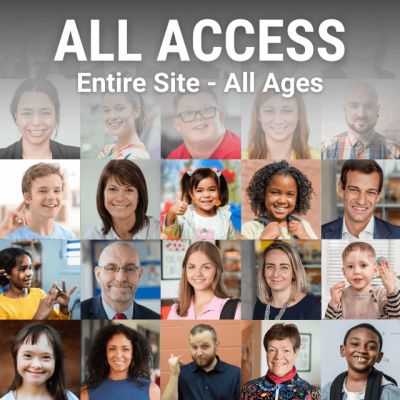 all access membership gives you access to the entire site. great for all ages providing help with american sign language when you need it