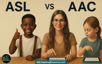 ACC Devices Low Tech Should You Use ASL or AAC? What Speech Therapists Need to Know