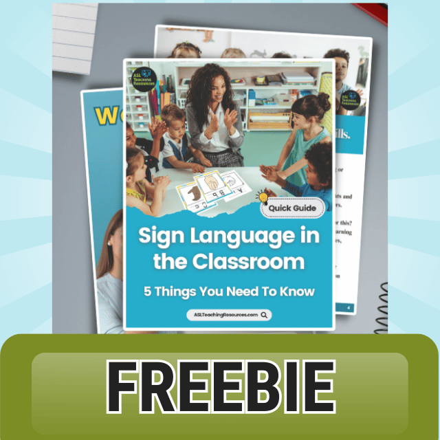 asl in class 5 things sign language