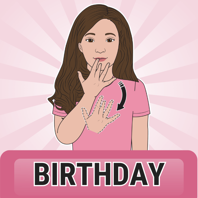 birthday sign language