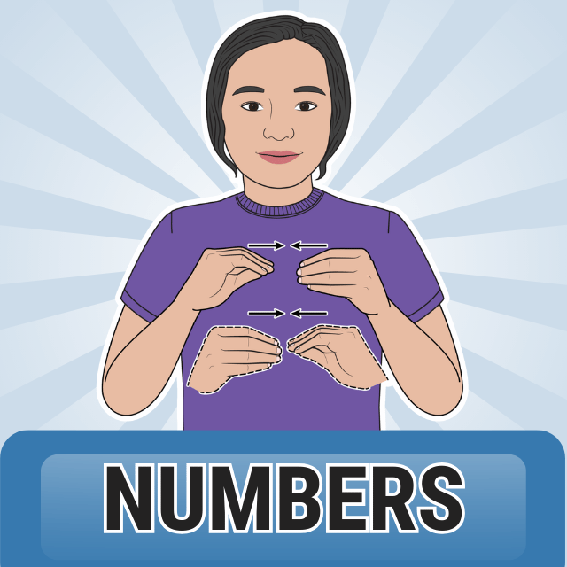 numbers sign language