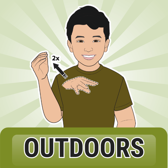 outdoors sign language