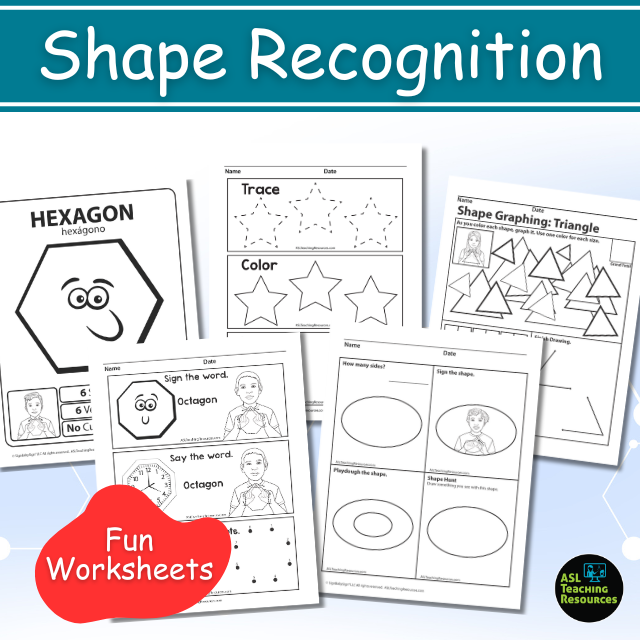 Shapes Worksheets ASL Lesson Plan Bundle - Image 3