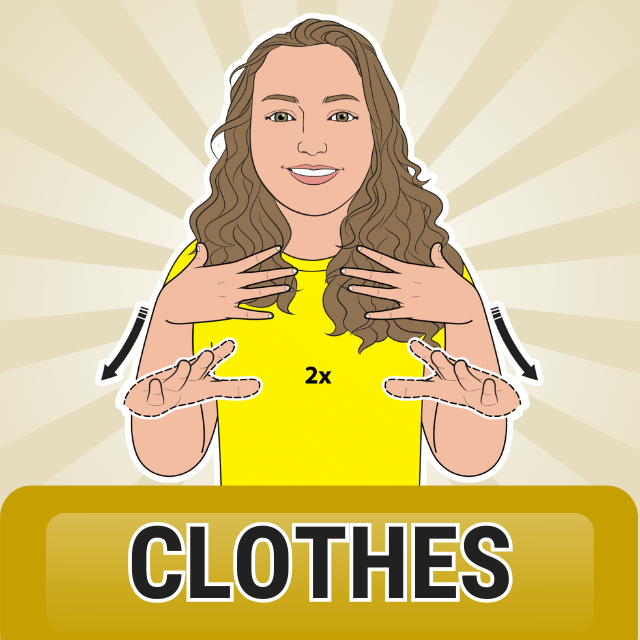clothes sign language resources