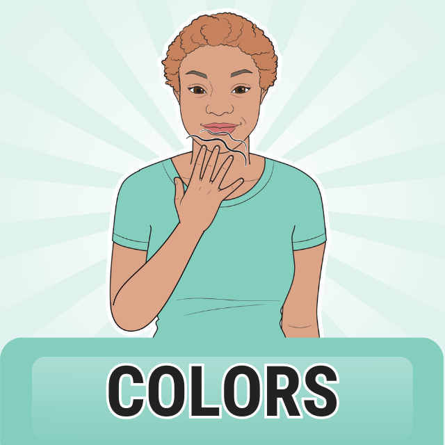 colors sign language resources