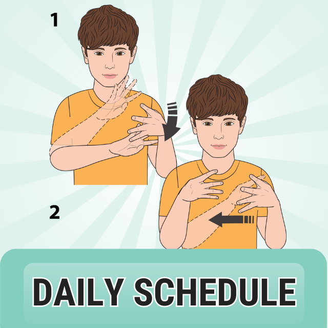 daily schedule sign language resources