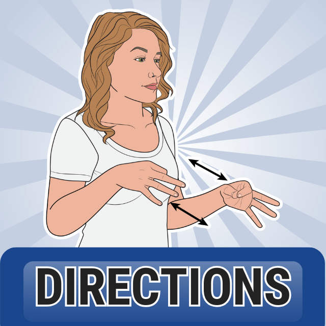 directions sign language resources