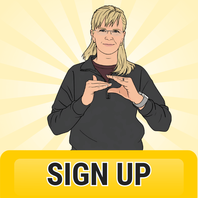 sign up sign language emails