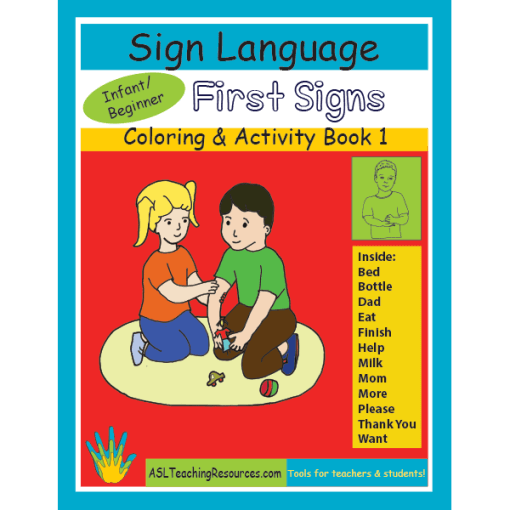 1-CB-First-Signs ASL Coloring Book