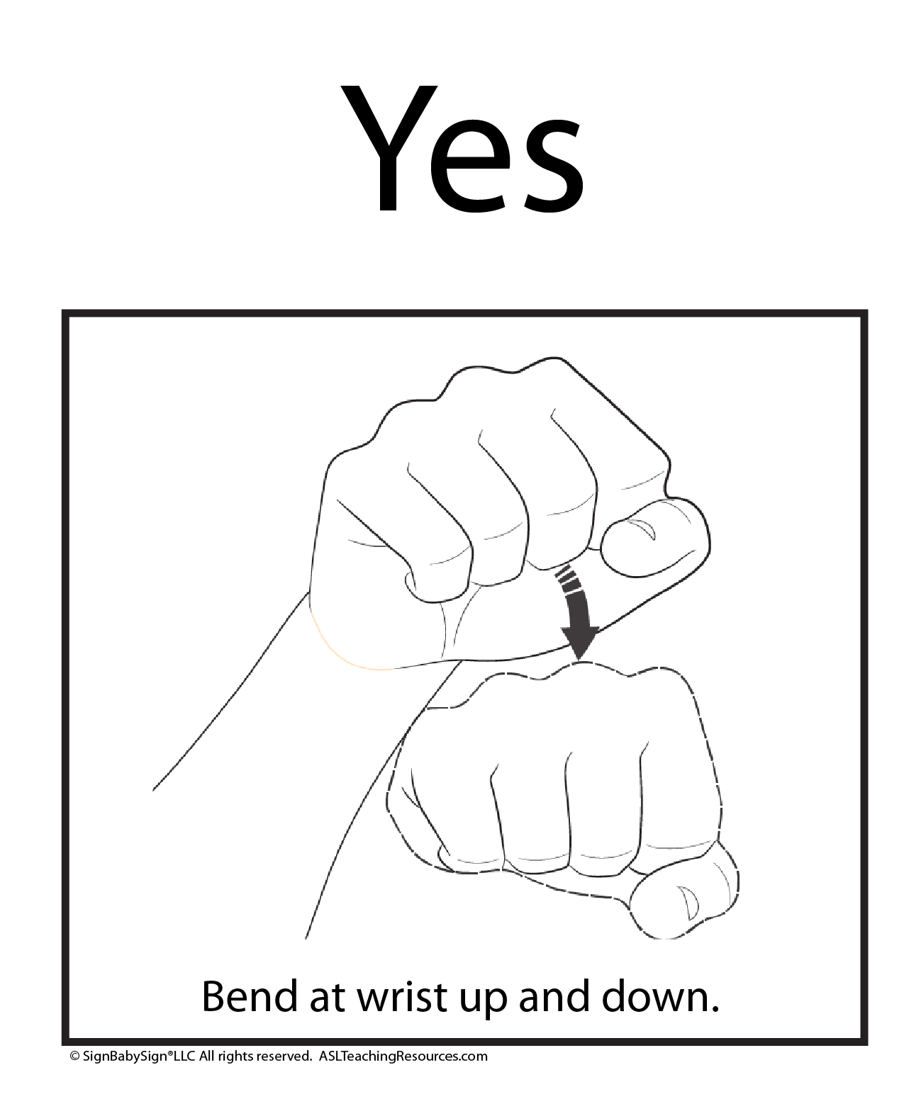 sign language coloring pages