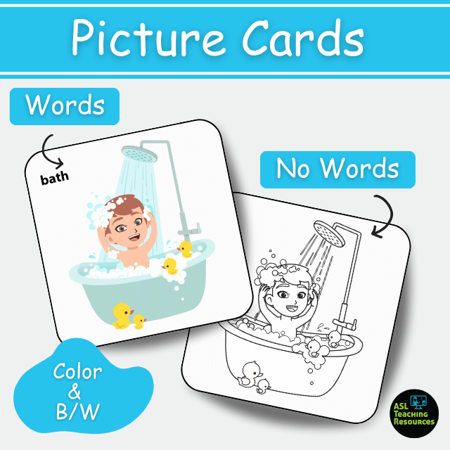 Bathroom Items Vocabulary with images and Flashcards