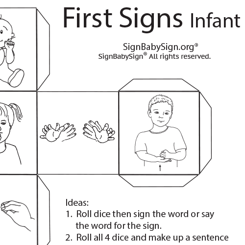 ASL Dice First Signs Infant