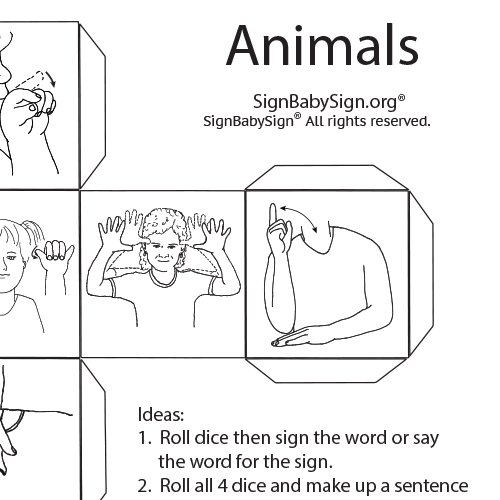 ASL Dice Animals