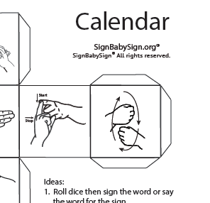 Preview ASL Dice Game – Calendar, Sign Language