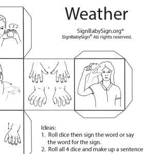 Preview ASL Dice Game – Weather, Sign Language
