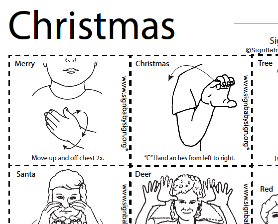 Free ASL Christmas Resources WANT ASL Teaching Resources