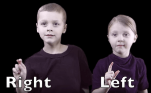 learn left right ASL