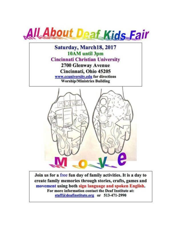 local ASL event Deaf Kid's Fair - ASL Teaching Resources