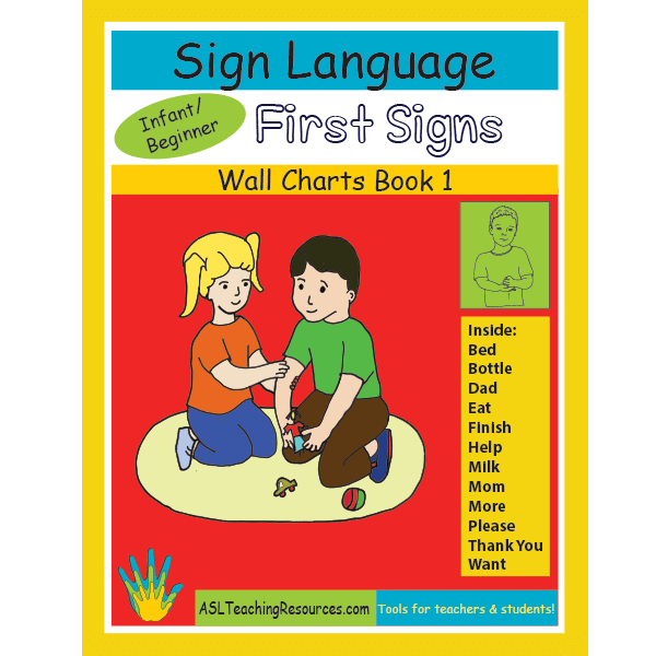 Wall Chart Book 01 – Baby Sign Language First Words – Infants
