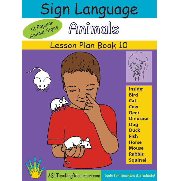 Lesson Plan Book 10 – Sign Language Animals