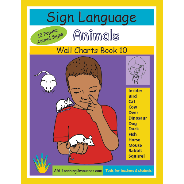 Wall Chart Book 10 – Sign Language Animals