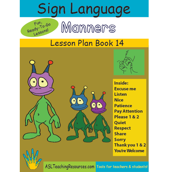 Lesson Plan Book 14 – Sign Language Manners