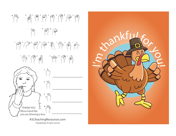 Greeting Card- I’m Thankful for You, Thanksgiving Color