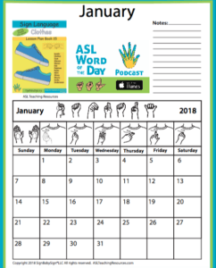 January 2018 Sign Language Sample