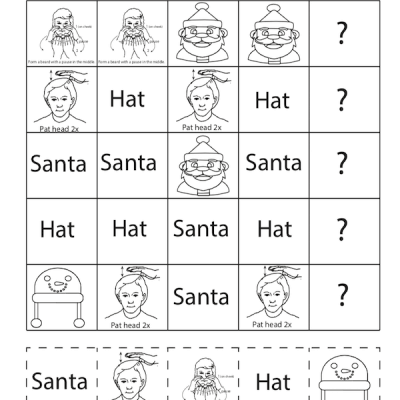 Pattern Christmas sign language sample 1