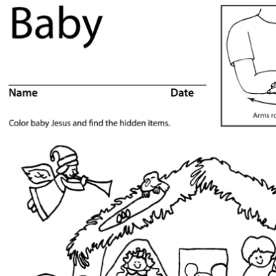 Baby Nativity Lesson Plan Screenshot
