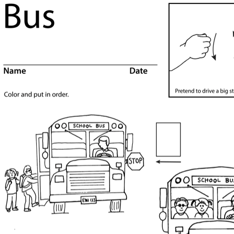 Bus Lesson Plan Screenshot Sign Language