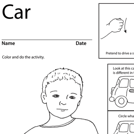 Car Lesson Plan Screenshot Sign Language