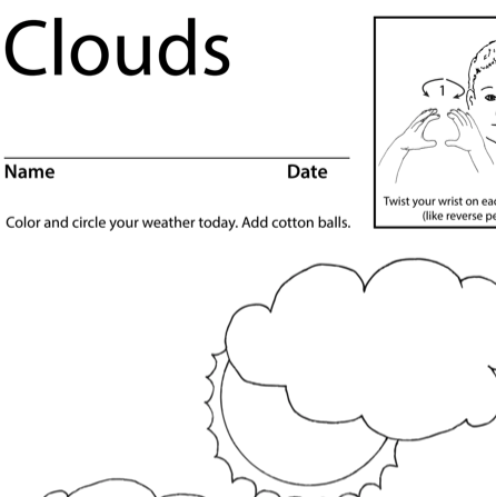Clouds Lesson Plan Screenshot Sign Language