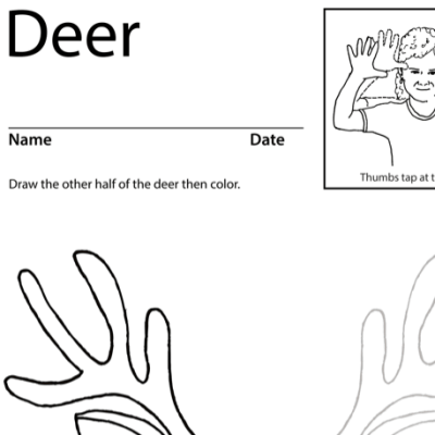 Deer Lesson Plan Screenshot Sign Language