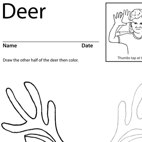 Deer Lesson Plan Screenshot Sign Language