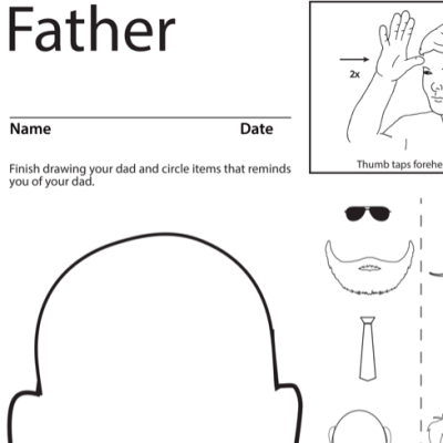 Father Lesson Plan Screenshot Sign Language