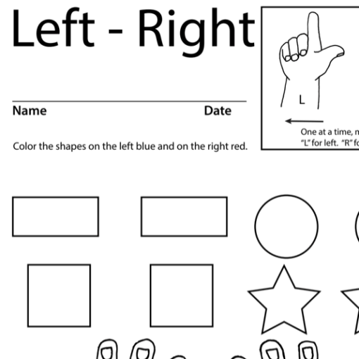 Left Right Lesson Plan Screen Shot Sign Language