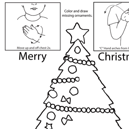Merry Christmas Lesson Plan Screenshot Sign Language